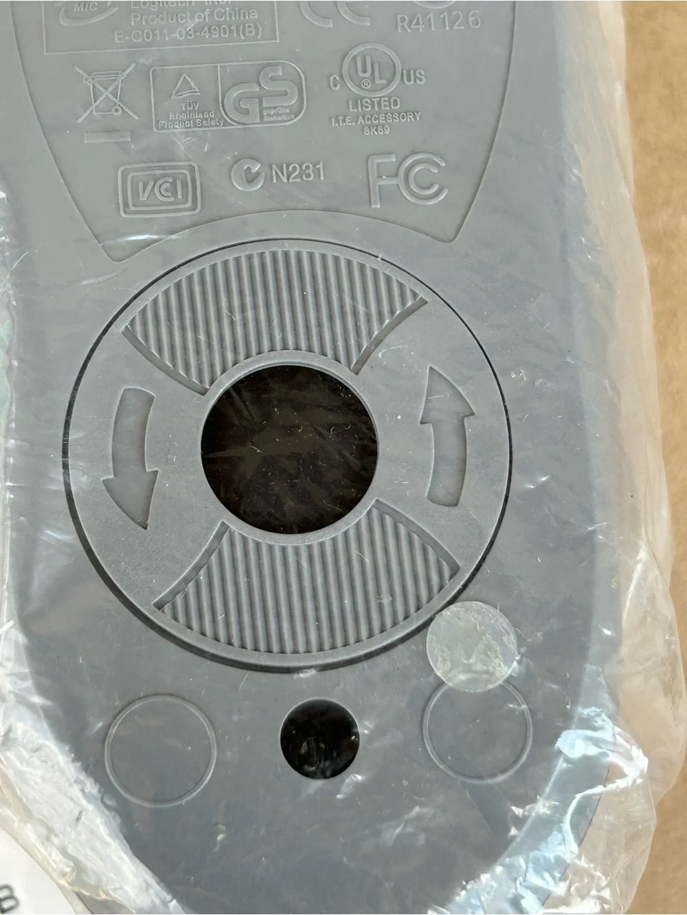 HP Wired PS2 Mouse NEW SEALED SILVER 5185-2467 Vintage Optical Computer